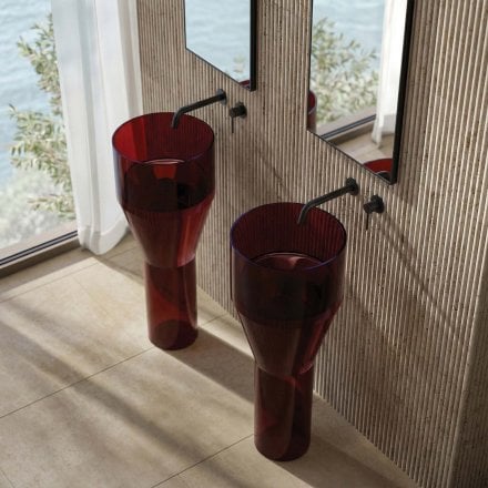 Serena Translucent 360mm Resin Freestanding Basin