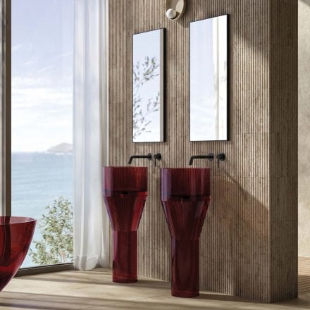 Serena Translucent 360mm Resin Freestanding Basin