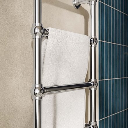 Serres Traditional Polished Chrome Towel Warmer Radiator Frame Set 748mm