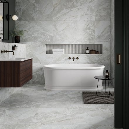 Sierra Light Semi-Polished - Smooth Porcelain Wall & Floor Tile 1200 x 600mm