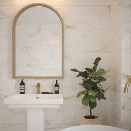 Sterling Gloss - Smooth Ceramic Wall Tile 300 x 600mm