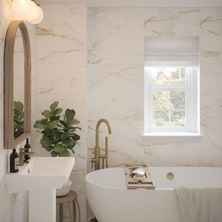 Sterling Matt - Smooth Ceramic Wall Tile 300 x 600mm