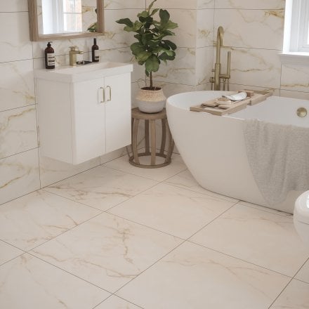 Sterling Matt - Smooth Porcelain Wall & Floor Tile 600 x 600mm