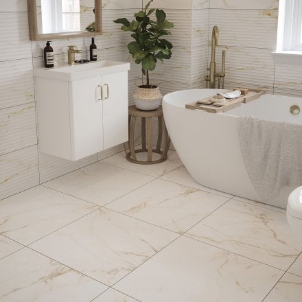 Sterling Matt - Smooth Porcelain Wall & Floor Tile 600 x 600mm