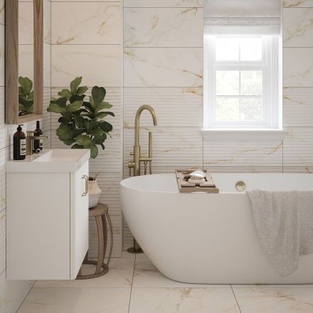Sterling Matt - Smooth Porcelain Wall & Floor Tile 600 x 600mm
