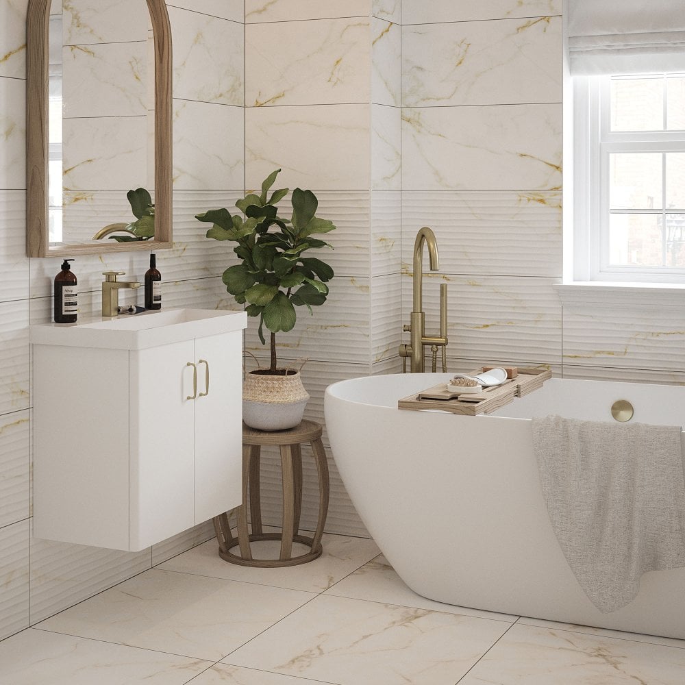 Sterling Matt - Textured Ceramic Wall Tile 300 x 600mm
