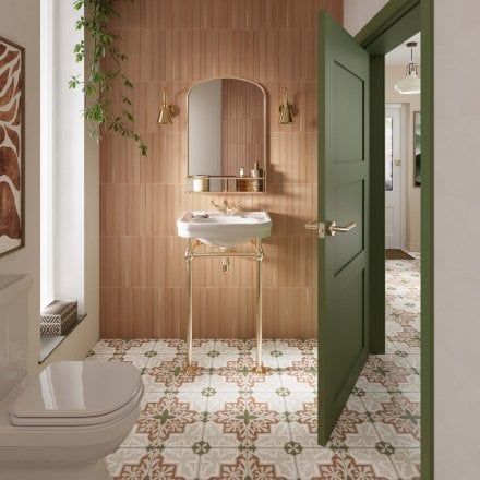Sunset Clay Matt - Corvella Porcelain Wall & Floor Tile 400 x 50mm