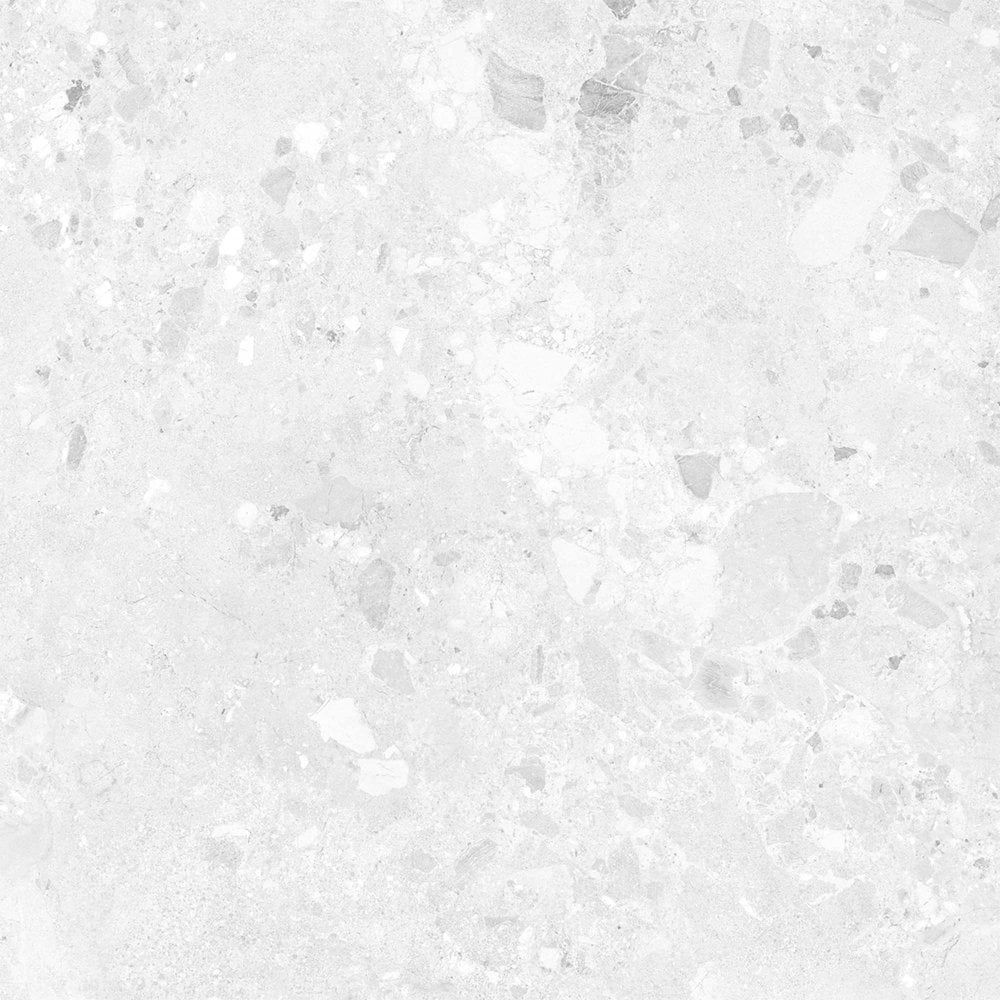 Terazzia White Matt - Smooth Porcelain Wall & Floor Tile 900 x 900mm