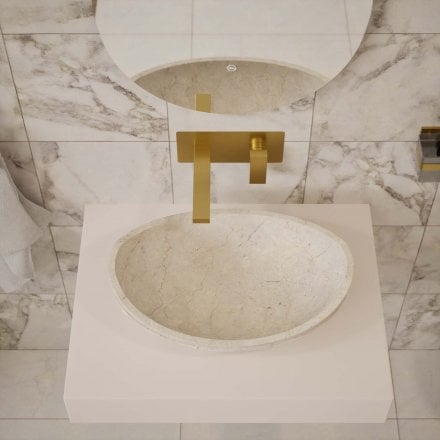 Tova Galala Beige Marble 500mm Basin