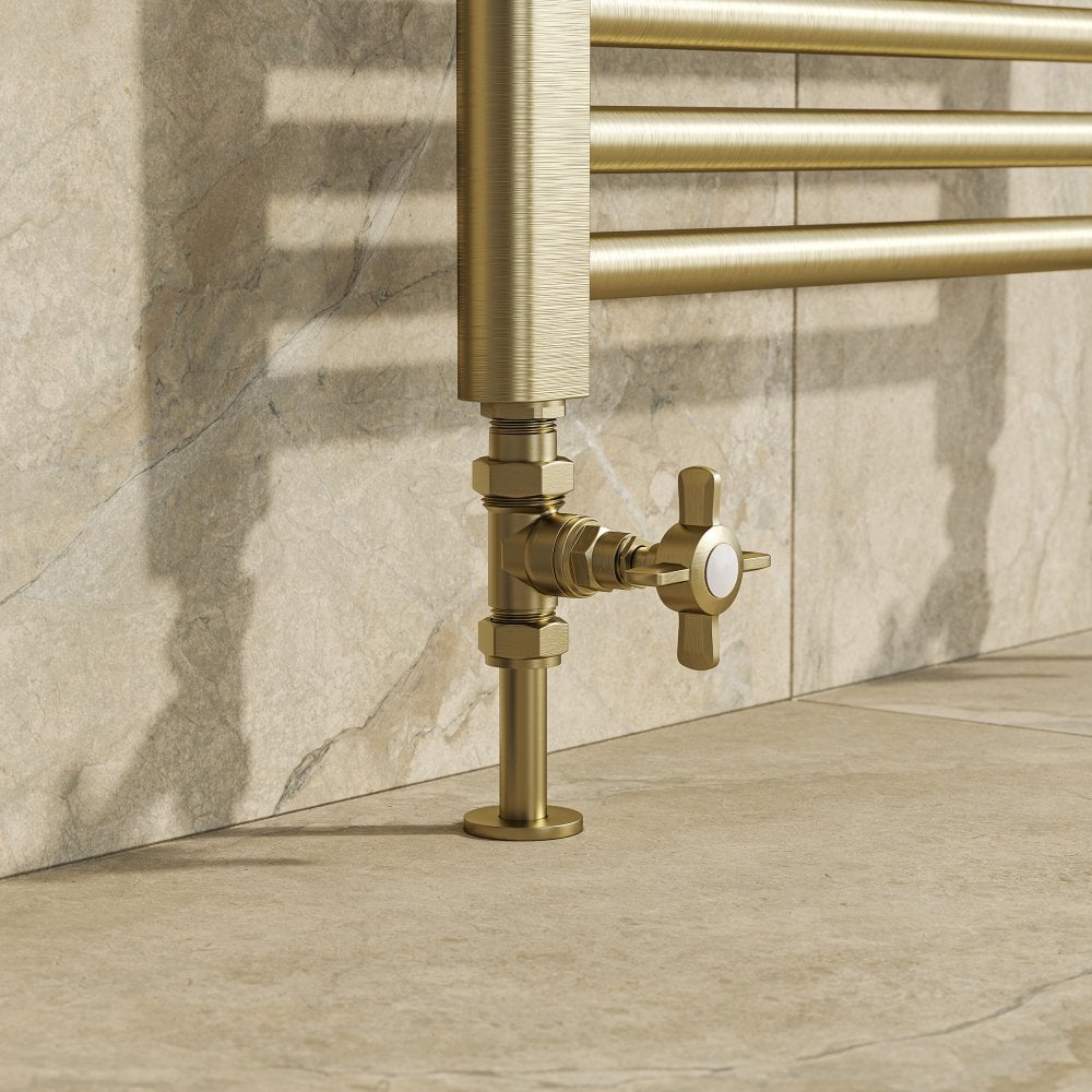 Traditional Straight Radiator Valves 15mm x 1/2 inch