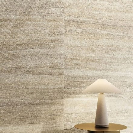 Traviso - Ribcut Beige Porcelain Tile 1200 x 600mm