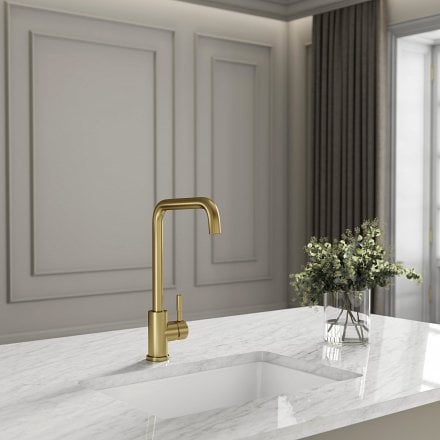 Tropez Single Lever Square Kitchen Mixer Tap