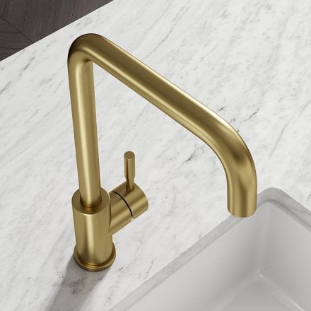 Tropez Single Lever Square Kitchen Mixer Tap
