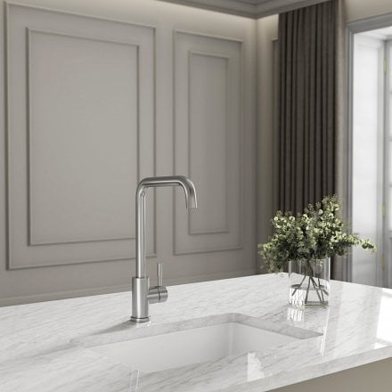 Tropez Single Lever Square Kitchen Mixer Tap