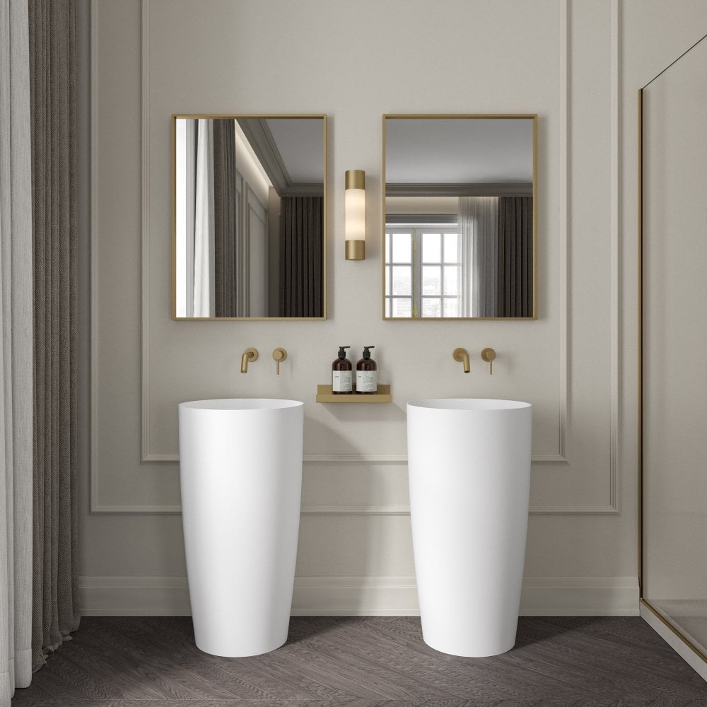 Valor Freestanding Stone Basin 450mm