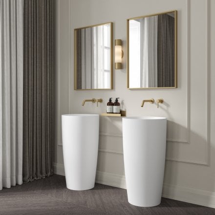 Valor Freestanding Stone Basin 450mm