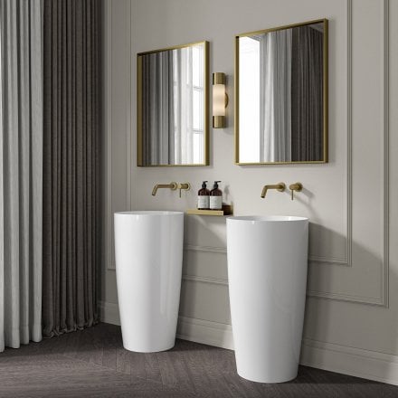 Valor Freestanding Stone Basin 450mm