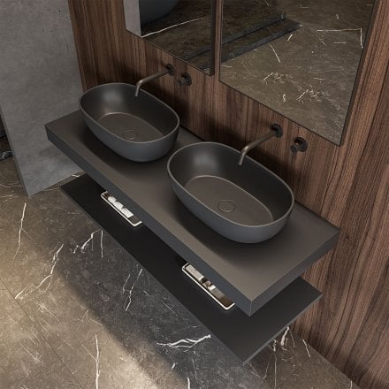Vermont Graphite Countertop Stone Basin 560mm