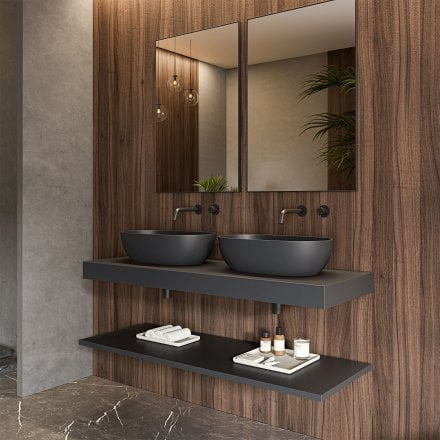Vermont Graphite Countertop Stone Basin 560mm