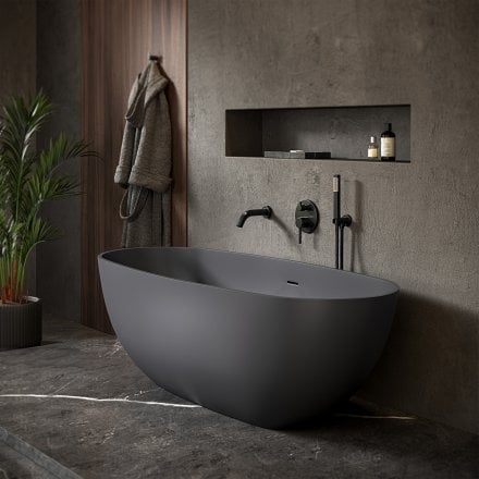 Vermont Graphite Freestanding Stone Bath 1700mm