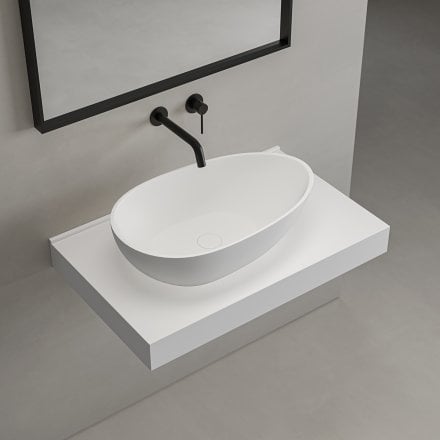 Verona Countertop Stone Basin 600mm
