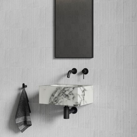 Vista Arabescato Marble Wall Hung Basin 400mm