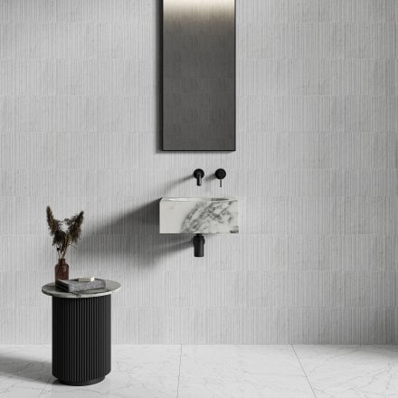 Vista Arabescato Marble Wall Hung Basin 400mm