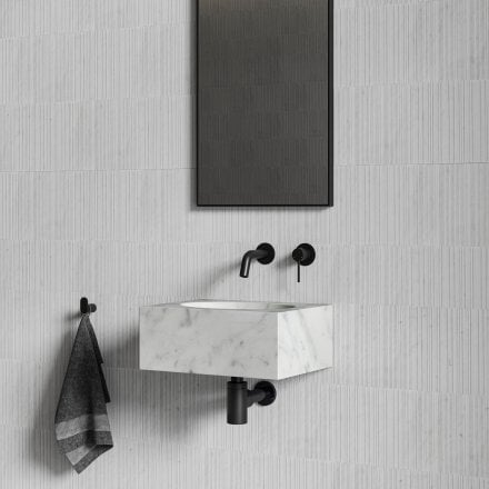 Vista Carrara Marble Wall Hung Basin 400mm