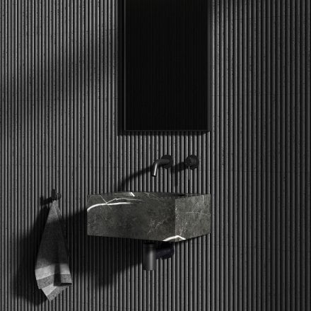 Vista Pietra Grey Marble Wall Hung Basin 400mm