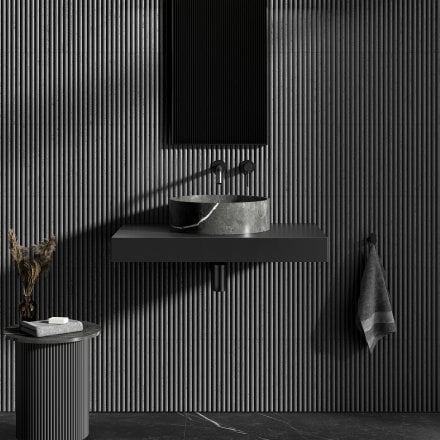 Volta Pietra Grey Marble Countertop Basin 400mm