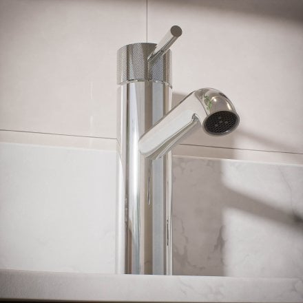 Voss Knurled Single Lever Basin Tap