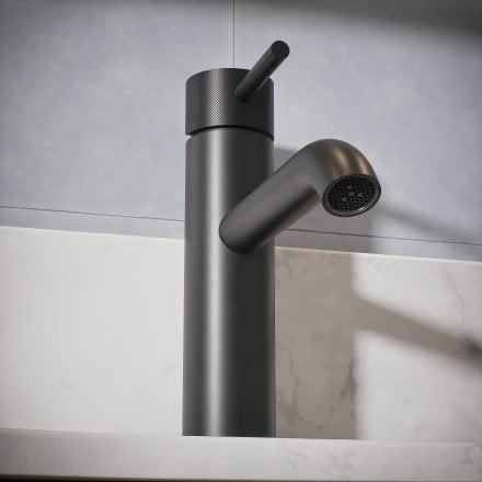 Voss Knurled Single Lever Basin Tap