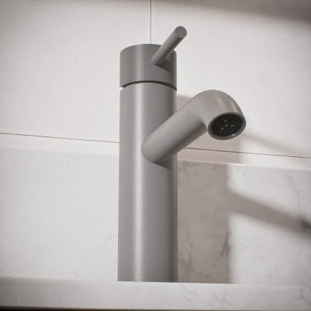 Voss Knurled Single Lever Basin Tap
