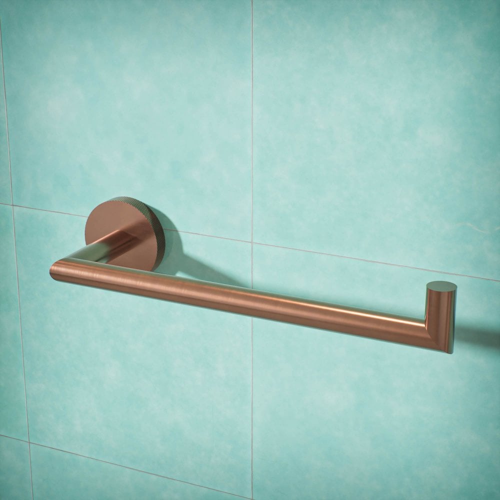 Voss Knurled Wall Mounted Towel Ring