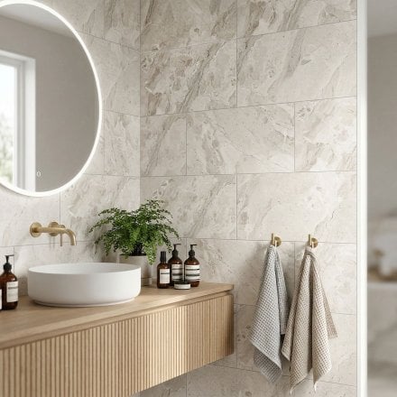 White Matt - Origins Porcelain Wall & Floor Tile 600 x 1200mm