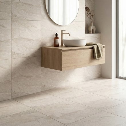 White Matt - Origins Porcelain Wall & Floor Tile 600 x 600mm
