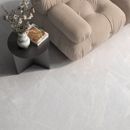 White Matt - Palma Smooth Wall & Floor Tile 1200 x 600mm