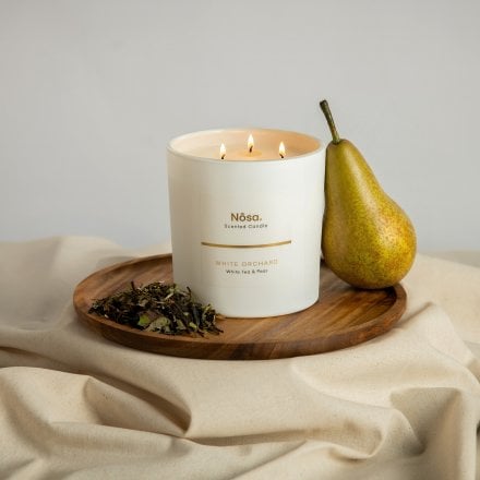 White Orchard - 85cl Triple Wick Candle White Tea & Pear